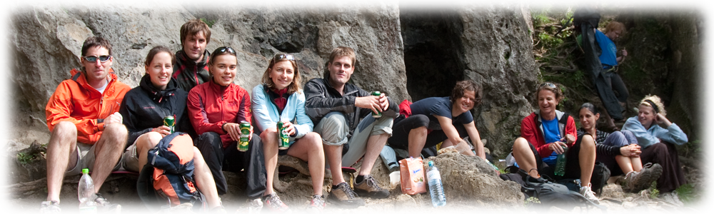 Beim wohlverdienten Touren-Abschluss-Bier