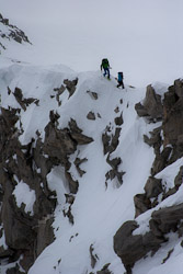Hannes und Nici auf den letzten Metern zum Gipfel